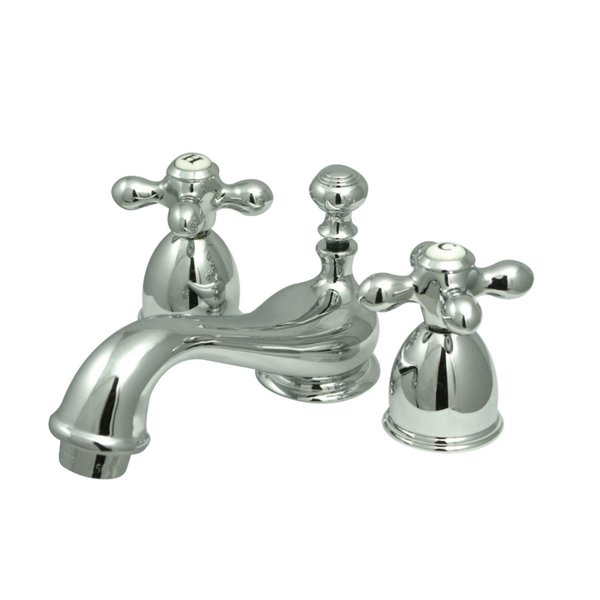 Kingston Brass KS3951AX Restoration Mini-Widespread Bathroom Faucet, Polished Chrome KS3951AX